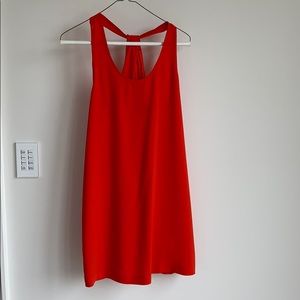 BCBG red mini shift dress